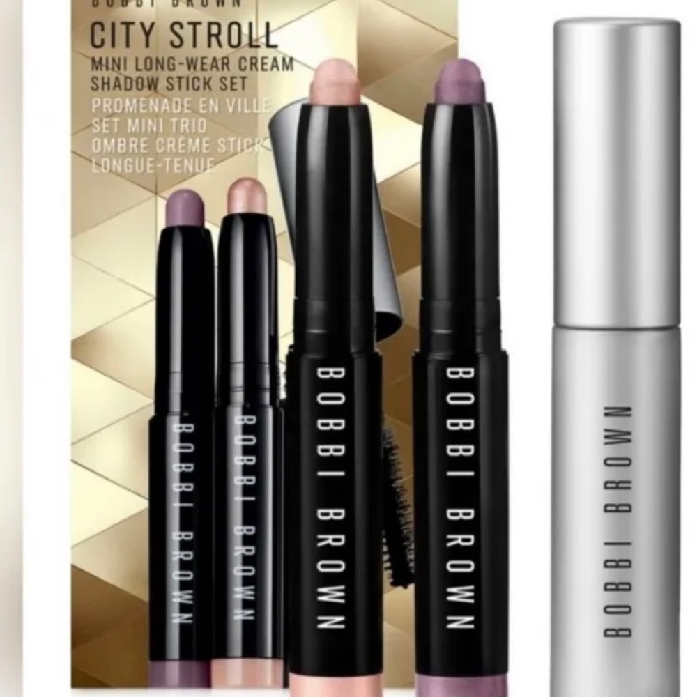Bobbi Brown 3-pc. CITY STROLL MINI Long-Wear Cream Shadow Stick Set. BNIB